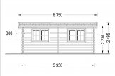 Caseta de jardín de madera STRONGHOLD (44 mm), 3x6 m, 18 m² specification 2