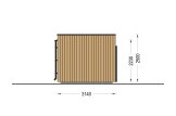 Oficina prefabricada de madera PREMIUM (34 mm + revestimiento), 5.95x3 m, 16 m² specification 5