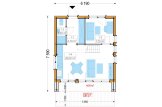 Casa de madera para vivir KAYA 4L RV (Aislada PLUS, 44 mm + revestimiento), 50 m² specification 1
