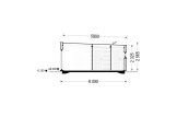 Casa de madera prefabricada LUCIA 1 (44 mm + revestimiento), 40 m² specification 6