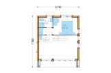 Casa de madera para vivir KAYA 4L RV (Aislada PLUS, 44 mm + revestimiento), 50 m² specification 2
