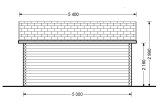 Caseta de jardín de madera ROYAL S (44 mm), 5x5 m, 25 m² specification 4