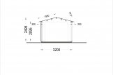 Garaje de madera LORA (estructura de madera), 3.2x5.2 m, 16.6 m² specification 6
