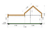 Casa de madera para vivir MIRABEL RV (Aislada PLUS, 44 mm + revestimiento), 70 m² specification 7
