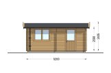 Garaje de madera CLASSIC (34 mm), 3.2x5.2, 16 m² specification 3