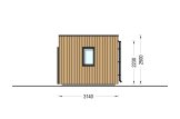 Oficina prefabricada de madera PREMIUM (34 mm + revestimiento), 5.95x3 m, 16 m² specification 3