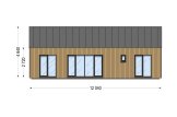 Casa de madera para vivir ADALINE RV (Aislada PLUS, 44 mm + revestimiento), 42 m² specification 2