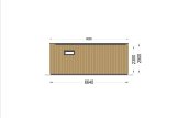 Casa de madera PREMIUM (Aislada PLUS, 34 mm + revestimiento), 6.5x4.5 m, 30 m² specification 4