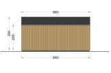 Caseta de jardín de madera PIA S (34 mm + revestimiento), 5x5 m, 25 m² specification 3
