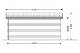 Caseta de jardín de madera OSLO (34 mm), 5x4 m, 20 m² specification 4