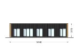 Casa de madera para vivir BELLA 3 RV (Aislada PLUS, 44 mm + revestimiento), 75 m² specification 2