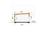 Casa de madera para vivir MIRABEL RV (Aislada PLUS, 44 mm + revestimiento), 70 m² specification 6
