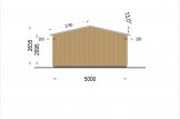 Garaje de madera LORA (estructura de madera), 5x6 m , 30 m² specification 4