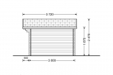 Caseta de jardín de madera RENNES (34 mm), 4x3 m, 12 m² specification 5
