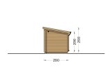 Sauna de exterior VIGOR (44 mm), 3.3x2.5 m, 4.85 m² specification 5