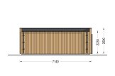 Oficina prefabricada de madera PREMIUM (34 mm + revestimiento), 7x4 m, 25 m² specification 4