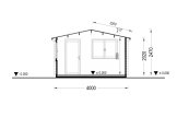 Caseta de jardín de madera DREUX (34 mm), 4x3 m, 12 m² specification 6