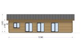 Casa de madera para vivir JULIA RV (Aislada PLUS, 44 mm + revestimiento), 95 m² specification 2