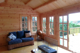 Caseta de madera CLOCKHOUSE (44 mm), 5.5x4 m, 22 m² customer 3