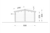 Casa de madera ARGO M-N S (44+44 mm), 5x9 m, 35 m² specification 4