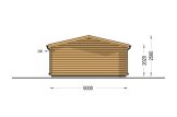 Caseta de jardín de madera LILLE (44 mm), 5x4 m, 20 m² specification 4