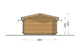 Caseta de jardín de madera DREUX (34 mm), 4x3 m, 12 m² specification 4
