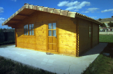 Cabaña de madera para jardín DREUX (44 mm), 5x5 m, 25 m² customer 2