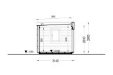 Oficina prefabricada de madera PREMIUM (34 mm + revestimiento), 5.95x3 m, 16 m² specification 6
