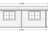 Caseta de jardín de madera STRONGHOLD (44 mm), 3x6 m, 18 m² specification 2