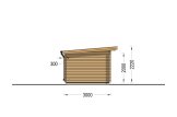 Caseta de jardín de madera MALTA (34 mm), 3x3 m, 9 m² specification 3