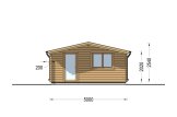 Caseta de jardín de madera NINA (44 mm), 5x5 m, 25 m² specification 2
