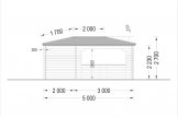 Cenador de madera FLORA (28 mm), 3x5 m, 15 m² specification 5