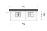 Casa de madera ARGO M-N S (44+44 mm), 5x9 m, 35 m² specification 3