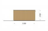 Garaje de madera de techo plano STELA F (estructura de madera), 3.2x5.2 m, 16.6 m² specification 5