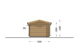Caseta de jardín de madera PETER (34 mm), 3x4 m, 12 m² specification 4