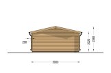 Caseta de jardín de madera LILLE (34 mm), 5x5 m, 25 m² specification 4