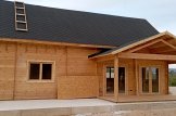 Casa de madera VERA (Aislada, 44+44 mm), 132 m² + 13.5 m² porche customer 2