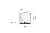 Sauna de exterior SERENE (34 mm + revestimiento), 3.3x2.5 m, 4.95 m² specification 6