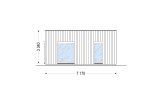 Casa prefabricada para vivir KAYA 3 PV S (44 mm + revestimiento), 70 m² specification 3
