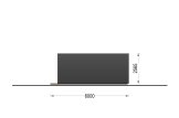 Caseta de jardín de madera BRETA S (44 mm), 3x6 m, 18 m² specification 5