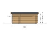 Caseta de jardín de madera OAK (34 mm), 6x3 m, 16 m² specification 4