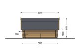 Garaje de madera BARN (44 mm), 5x6 m, 30 m² specification 5