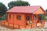 Caseta de madera habitable ANGERS (44+44 mm, aislada), 36 m² customer 3