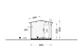 Caseta de jardín de madera ELEONORA (34 mm), 6.6x3 m, 18 m² specification 6