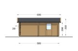 Garaje de madera CLASSIC S (44 mm), 5x6 m, 30 m² specification 3