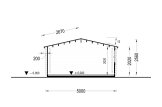 Caseta de jardín de madera LILLE (34 mm), 5x5 m, 25 m² specification 6