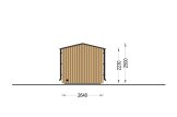 Sauna de exterior SERENE (34 mm + revestimiento), 4.5x2.5 m, 5 m² specification 5