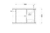 Casa de madera SCOOT S (34+34 mm), 27 m² + 9 m² altillo specification 2