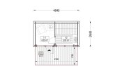 Sauna de exterior SERENE (34 mm + revestimiento), 4.5x2.5 m, 5 m² specification 1