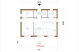 Casa de madera para vivir ANGELA S (Aislada, 44 mm + revestimiento), 43 m² specification 1